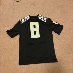 Black Sports Shirt with Number 8